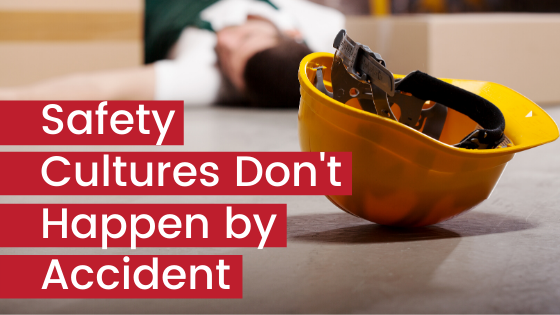 worker on the floor in safety accident - title safety mindsets don't happen by accident
